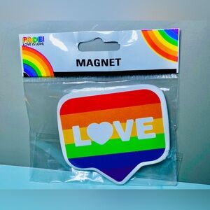 Pride‎ "Love" Rainbow Magnet June LGTBQ